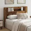 Image de vidaXL Cabinet de Tête de Lit avec LED Bois ancien Bois d'ingénierie