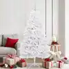 Image de vidaXL Sapin de Noël Artificiel à Branches Articulées Blanc 180 cm