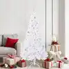 Image de vidaXL Sapin de Noël artificiel avec 300 LED Blanc 180 cm PVC et Acier