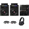Image de AlphaTheta CDJ-3000X DJ Mediaspelers Starterset met Pioneer DJ DJM-750MK2 mixer