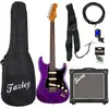 Image de JET Guitars JS-300 Plum R elektrische gitaar starterset