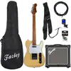 Image de JET Guitars JT-300 Blonde elektrische gitaar starterset
