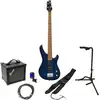 Image de Dimavery SB-201 Blue Burst elektrische basgitaar starterset