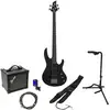 Image de ESP LTD B-10 Kit Black Satin elektrische basgitaar starterset
