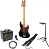 Image de JET Guitars JJB-300 Black elektrische basgitaar starterset