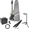 Image de Mooer MBJ412 Dark Silver elektrische basgitaar starterset