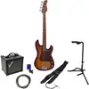 Image de Sire Marcus Miller P5-4 Alder Tobacco Sunburst elektrische basgitaar starterset