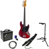 Image de Sire Marcus Miller V3 New Gen 4-String Candy Apple Red elektrische basgitaar starterset