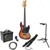 Image de Sire Marcus Miller V3 New Gen 4-String Tobacco Sunburst elektrische basgitaar starterset