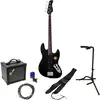 Image de Sire Marcus Miller V3P 4-String Black Satin elektrische basgitaar starterset