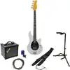 Image de Sire Marcus Miller Z3 4-String Silver Sparkle elektrische basgitaar starterset