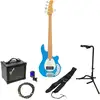 Image de Sire Marcus Miller Z3 5-String Blue 5-snarige elektrische basgitaar starterset