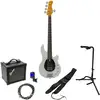 Image de Sire Marcus Miller Z3 5-String Silver Sparkle 5-snarige elektrische basgitaar starterset
