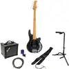 Image de Sire Marcus Miller Z3 5-String Sparkle Black 5-snarige elektrische basgitaar starterset