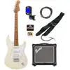 Image de Fazley Sunset Series Dawn HSS 3/4 Olympic White elektrische kindergitaar starterset