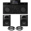 Image de AlphaTheta XDJ-AN + studiomonitoren + kabels