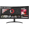 Image de LG 34WR50QC-B - Moniteur UltraWide incurvé, 34", QHD : 3440, 1440px, 21:9, ADM FreeSync Premium, Multiposition, Noir