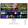 Image de LG 32SR83U-W - MyView Smart Monitor, 32 pouces, 3840 x 2160 (Ultra HD 4K), Panneau IPS, WebOS 23, ThinQ App, Blanc