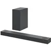 Image de LG S75Q Barre de son intelligente, 380 W puissance et 3.1.2 canaux, double haut-parleur Atmos vertical. Son surround absolu Dolby Atmos et dst:X, Hi-Res 24 bits/96 kHz et Meridian Horizon