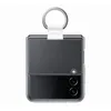 Image de Samsung Coque Galaxy Z Flip4 officielle transparente avec anneau transparent