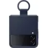 Image de Samsung Silicone Cover avec Ring pour Galaxy Z Flip4 - Navy