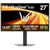 Image de LG 27GX790B-B - Moniteur Gaming Ultragear OLED, 26,5", QHD (2560 x 1440), 16:9, 540Hz, 0,02 ms, DP 2.2, HDR10, NVIDIA G-Sync, FreeSync Premium Pro, plat, pivotable, hauteur réglable, violet-gris