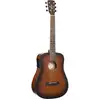 Image de Cort Earth Mini GO Open Pore Brown Burst elektrisch-akoestische westerngitaar