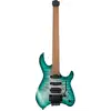 Image de Cort Space G6TR Semi Gloss Lagoon headless elektrische gitaar met gigbag