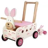 Image de Chariot de marche en bois 3 en 1 Lapine Rosa Blanche et son petit IM87250