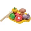 Image de Dinette Assortiment de légumes à couper Plantoys 'PlanWood' - Jouet c PT3601