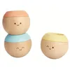 Image de Set 3 Hochets Bois Têtes Sensorielles Pastelles Plantoys® - Jouet en PT5258