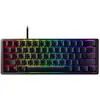 Image de Razer Huntsman Mini (Switches Rouges) - Clavier Gamer Compact à 60% (Switches Opto-Mécaniques Linéaires et Silencieux, Touches en PBT, Câble USB-C Détachable) Clavier US | Noir