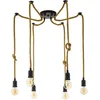 Image de EGLO Suspension Rampside, lampe vintage à 6 flammes style industriel