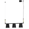 Image de Eglo 43612 LACEY Suspension à intensité variable Noir/marron/noir/crème Taille L : 78 x 16 x 110 cm