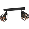 Image de EGLO Luminaire plafonnier Carlton 7, lampe de plafond avec 2 lampes