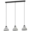 Image de EGLO Suspension luminaire Matlock, lustre au style industriel à 3 lampes