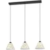 Image de EGLO Suspension Oxpark, lampe à 3 flammes pour table à manger, luminaire de