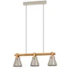 Image de EGLO Suspension Cawton, lampe industrielle 3 flammes pour table à manger