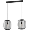 Image de EGLO Suspension Rinroe, lampe suspendue à 2 flammes pour table à manger