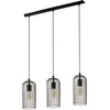 Image de EGLO Suspension luminaire Roccamena à 3 lampes, lustre suspendu vintage et rétro en acier noir et aspect cuivre, pour salon et salle à manger, douille E27