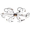 Image de EGLO LED plafonnier Gerbera 1, lampe de plafond 6 flammes classique et