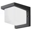 Image de EGLO Lampe murale d'extérieur à LED Desella 1-1 ampoule - Applique murale en fonte d'aluminium et plastique - Couleur : anthracite, blanc, IP54