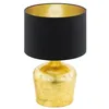 Image de EGLO Lampe de table Manalba, lampe de chevet en métal et tissu, lampe de
