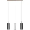 Image de EGLO Suspension Selvino, lampe à suspendre pour table manger en verre fumé