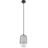 Image de Eglo MULEGES 99618 Suspension à intensité variable Noir/blanc Hauteur 110 cm Diamètre 16 cm