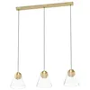 Image de EGLO LED suspension Cerasella, lampe suspendue 3 flammes, luminaire salle à