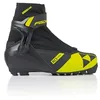 Image de Fischer Junior RC1 Combi Chaussures de Ski Nordique Classiques Enroulables Respirantes avec Support de Cheville Coupe Junior Chaussures de Ski de Fond Noir/Jaune, 40