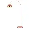 Image de Globo Newcastle 58227C Lampe sur pied élégante en forme d'arc, 1 ampoule E27, réglable en hauteur, couleur cuivre, taille moyenne