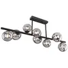 Image de RIHA 10485 Plafonnier LED avec verre DM: 4 x 12 cm 9 LED G9 3,5 W + 5 x 10 cm