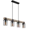 Image de Globo Suspension en bois Lilas 4 lumières - 15555-4H